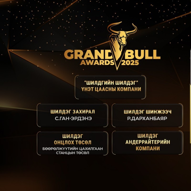 Голомт Капитал ҮЦК 2 дахь удаагаа “ШИЛДГИЙН ШИЛДЭГ ҮНЭТ ЦААСНЫ КОМПАНИ
